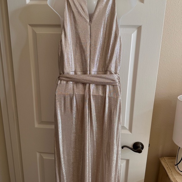 NWT Tahari metallic jumpsuit size 8 - Picture 4 of 9